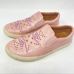 Frye Lena Studded Sneakers Pale Pink